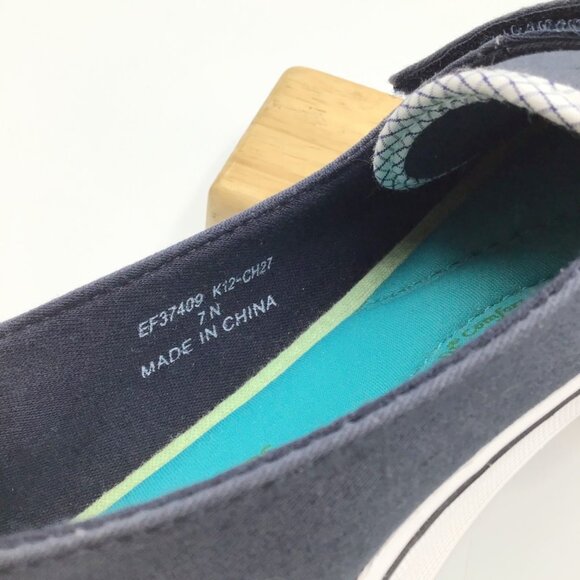 Grasshoppers Shoes Womens 7 Navy Blue Unworn Canvas Easy On Casual Comfort Cute - Picture 8 of 10